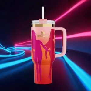 Pink Barbie Stanlay Tumbler | H2.0 Tumbler 1.18L Limited Edition Double Wall Vacuum Insulated