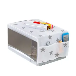 Oven & Microwave Cover | Waterproof Oil Dust Protector with Double Side Pockets